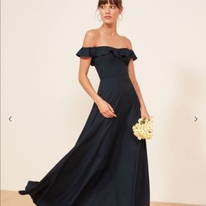 Reformation Verbena Dress navy (worn once)
